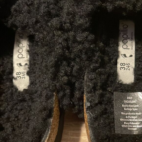 New Papillo by Birkenstock Arizona Big Buckle Genuine Shearling Slide s… - Picture 6 of 7